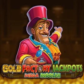Gold Factory Jackpots Mega Moolah logo – Jackpots by Aurum Signature Studios at Nitrobet Casino
