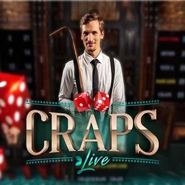 Official Live Casino logo: Live Craps by Evolution at Nitrobet Casino